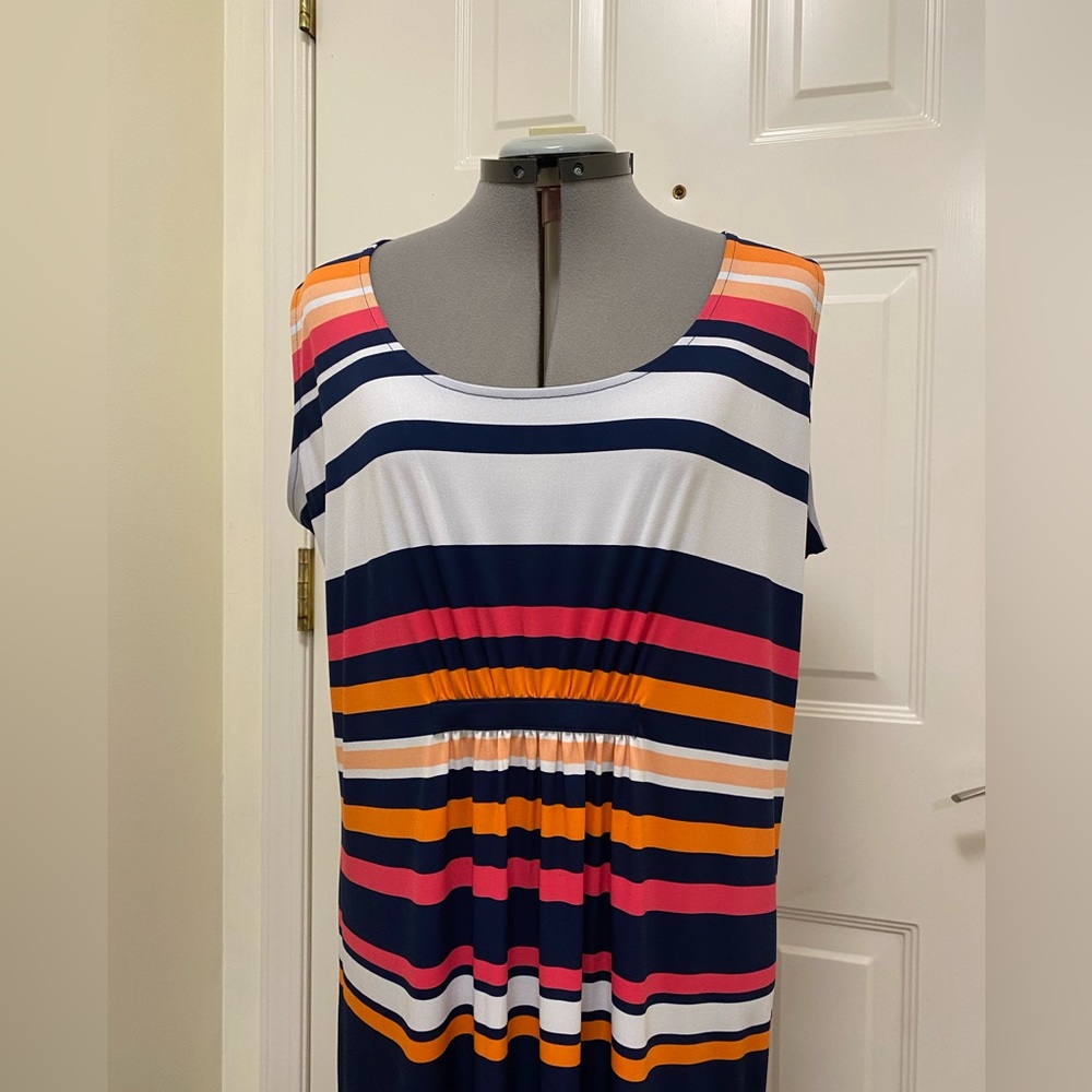 Jones New York Signature Woman’s Sleeveless Maxi dress 1X